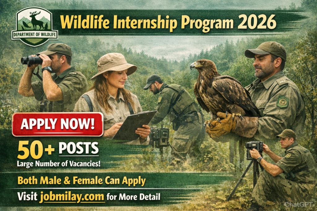 Wildlife Internship Program 2026 | Online Apply Now