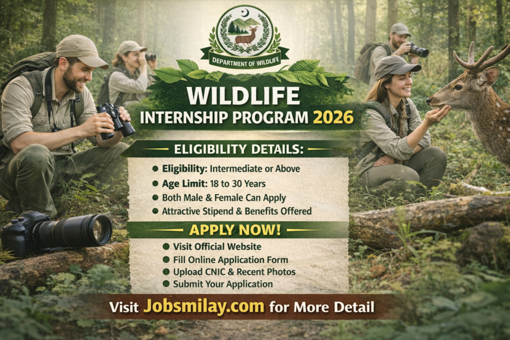 Wildlife Internship Program 2026 | Online Apply Now