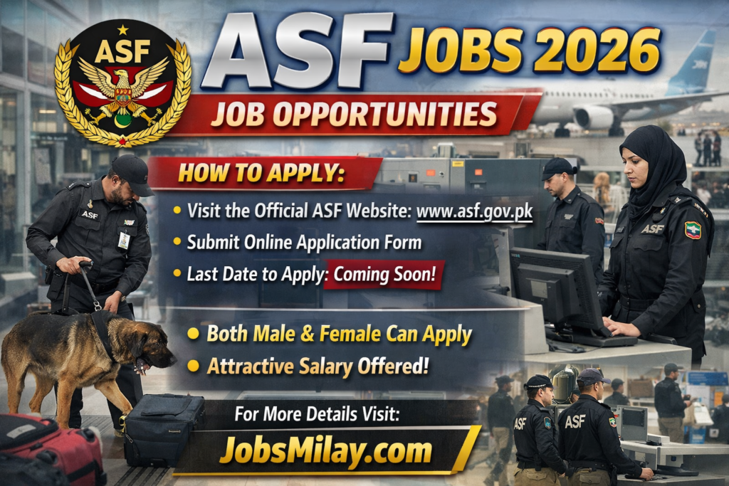 ASF Jobs 2026 – Airport Security Force | Online Apply Now
