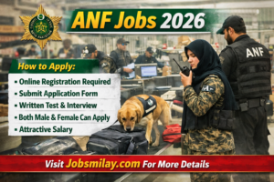 ANF Jobs 2026 | Online Apply Now – Anti Narcotics Force Latest Advertisement