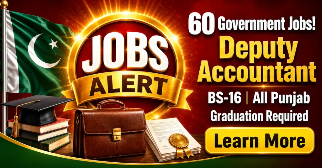 PPSC Deputy Accountant Jobs 2026 – 60 Posts Available