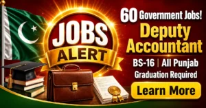 PPSC Deputy Accountant Jobs 2026 – 60 Posts Available